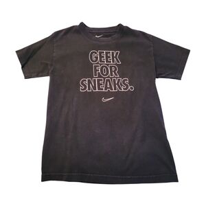 Nike Black 'Geek for Sneaks' T-Shirt